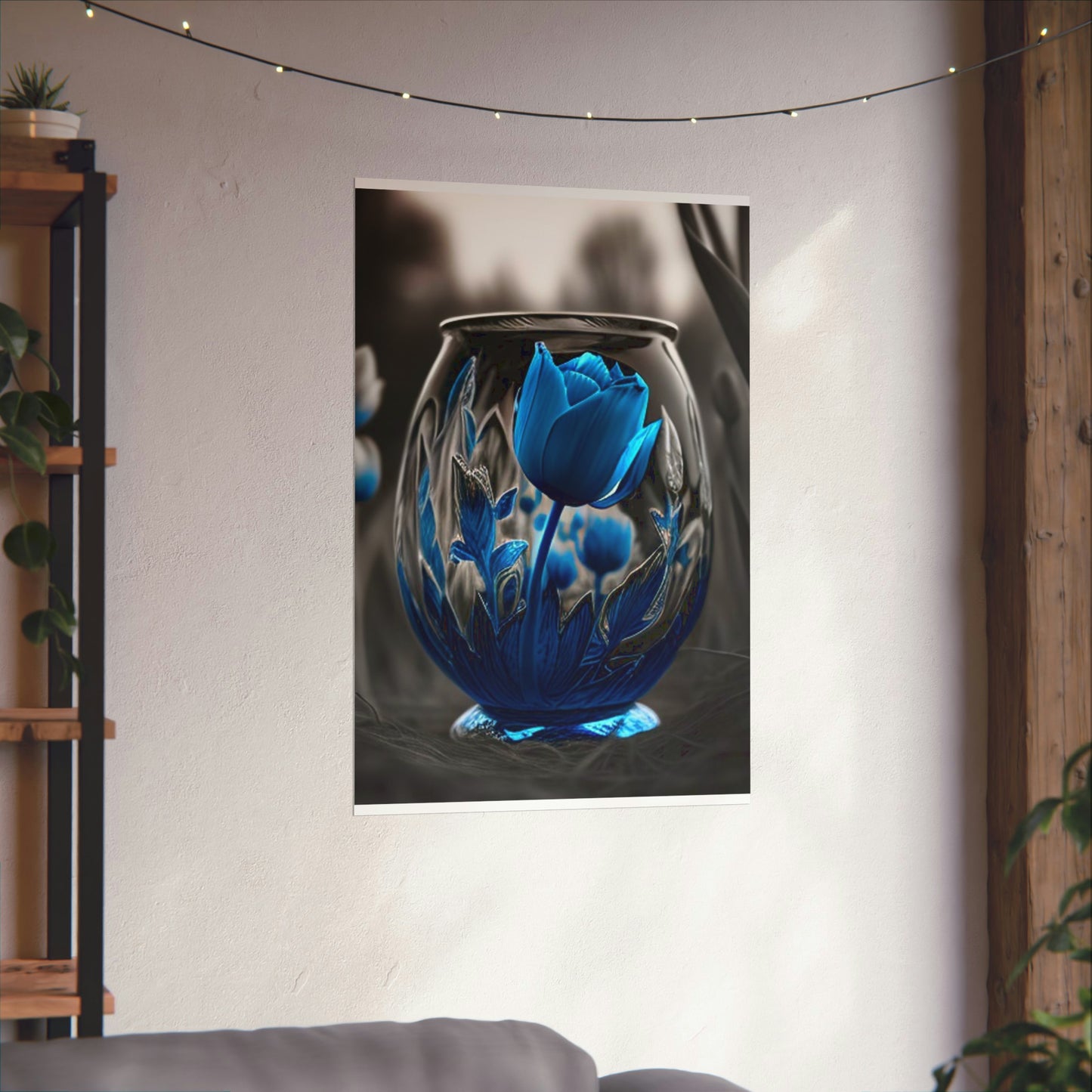 Premium Matte Vertical Posters Tulip Blue 2