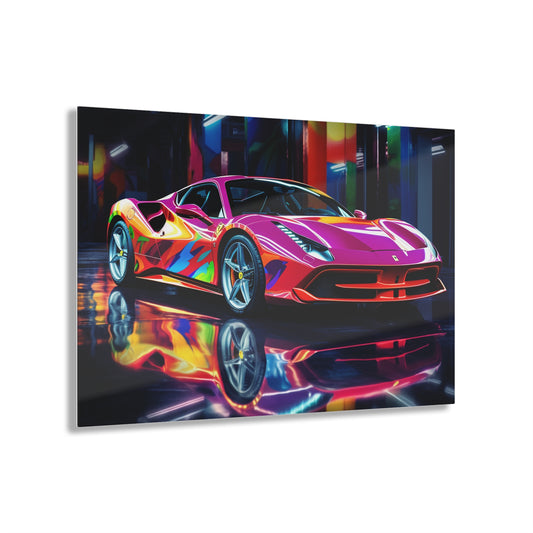 Acrylic Prints Pink Macro Ferrari 1