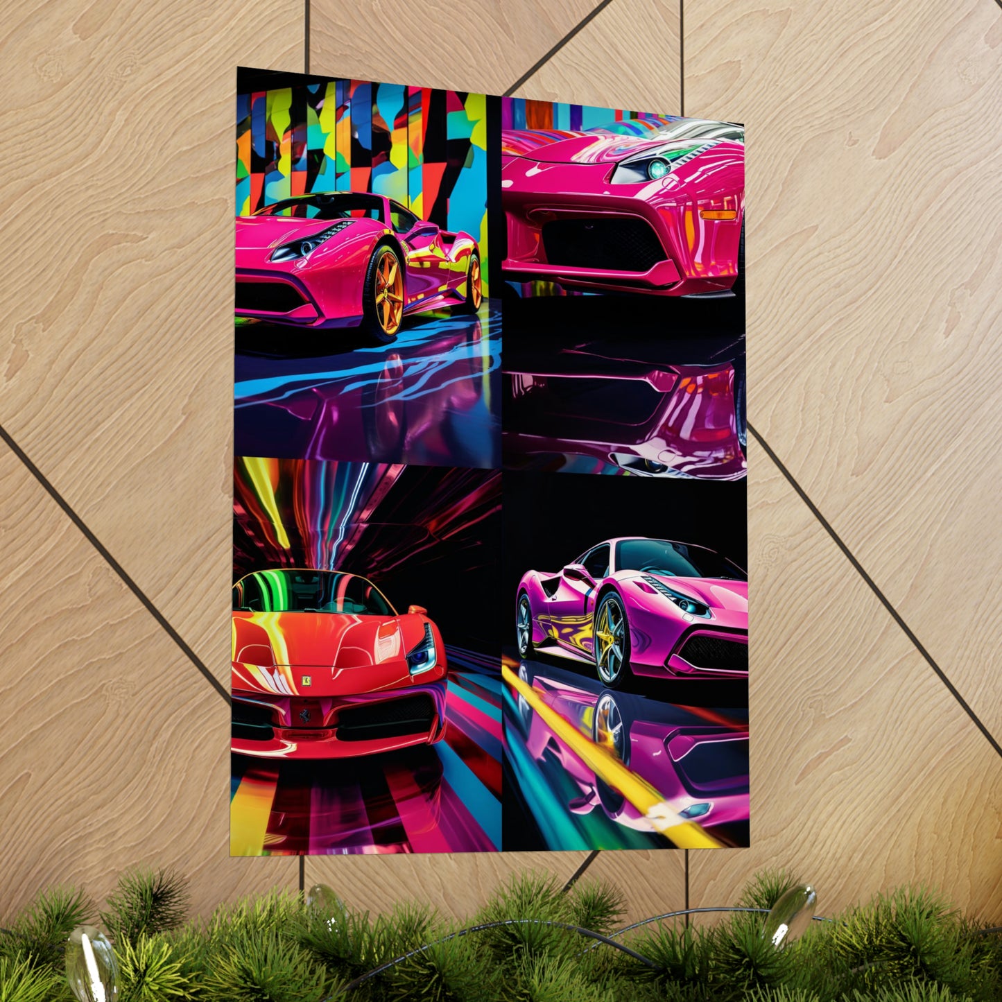 Premium Matte Vertical Posters Ferrari Flair Macro 5