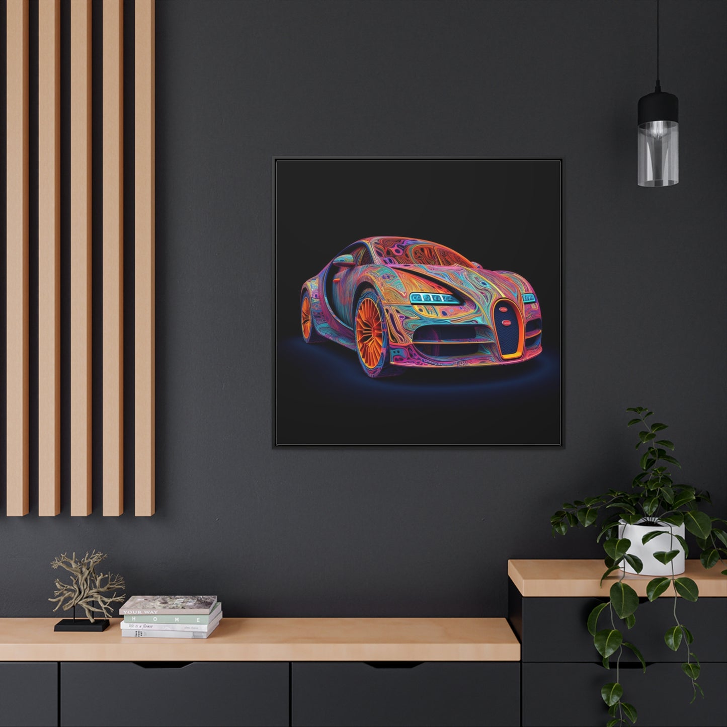 Gallery Canvas Wraps, Square Frame Bugatti Abstract Concept 1