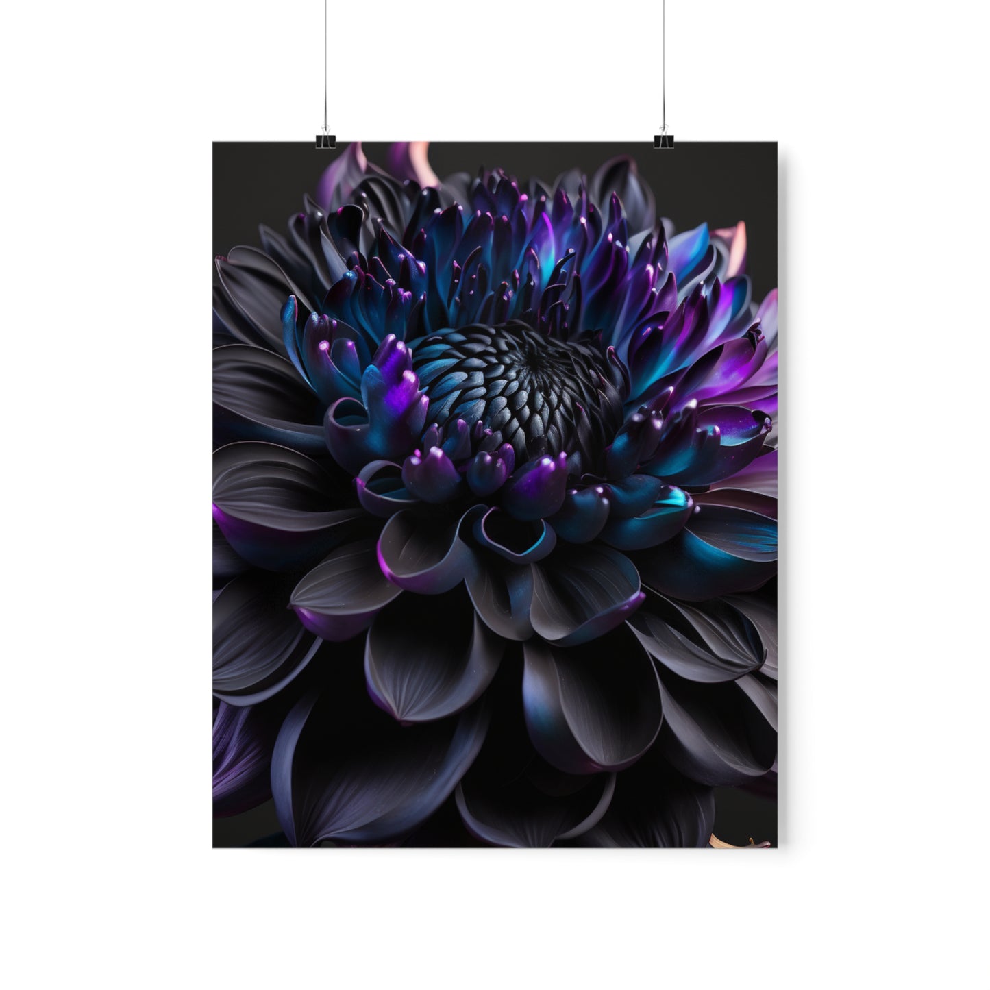 Premium Matte Vertical Posters Dahlia Purple 2