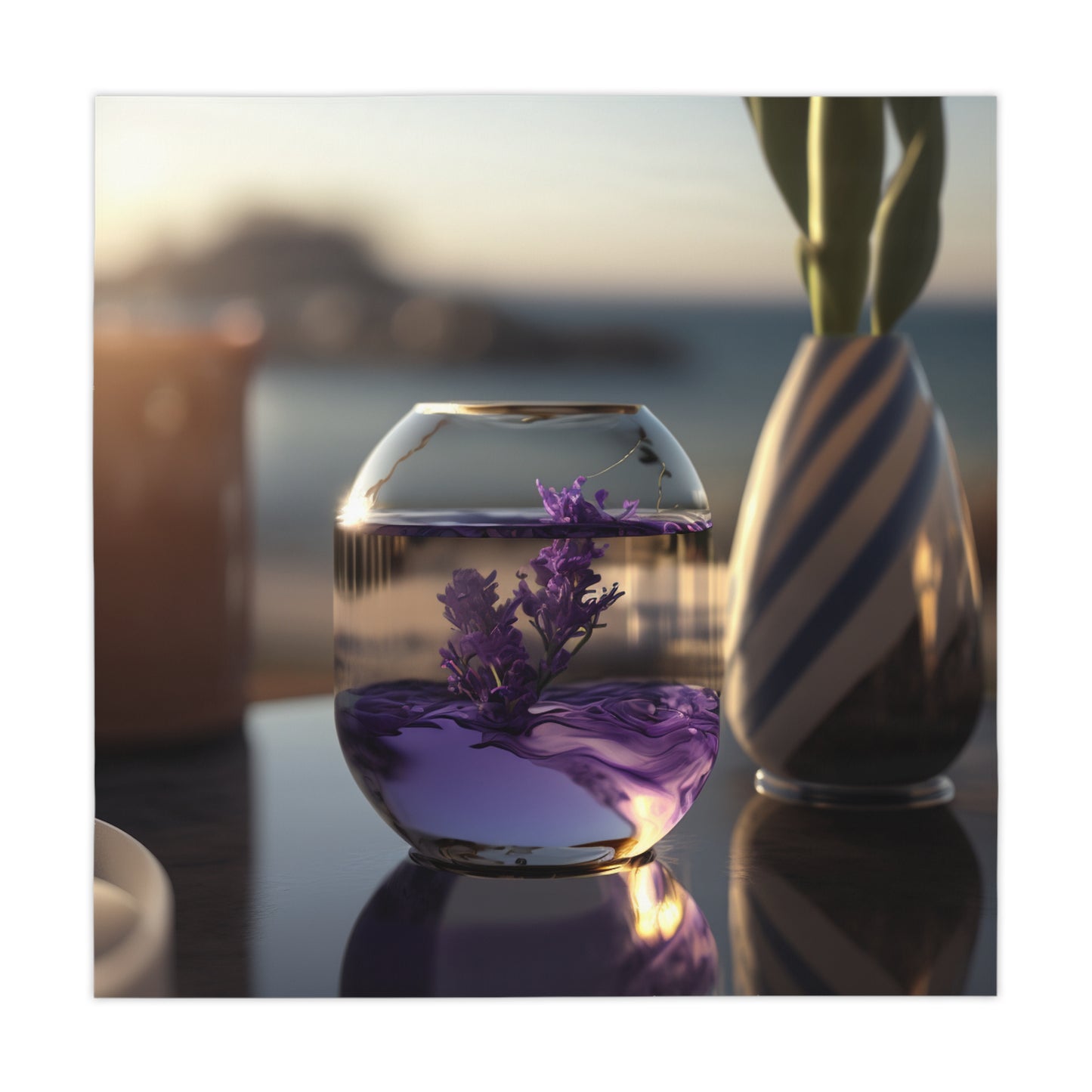 Tablecloth Lavender in a vase 1