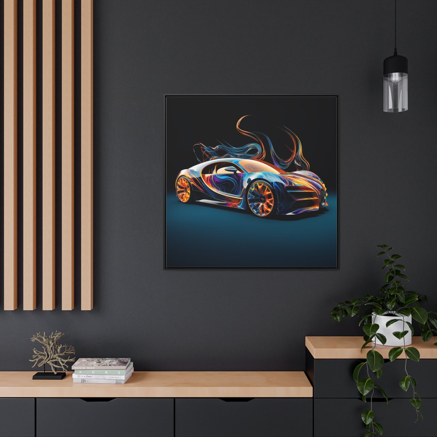 Gallery Canvas Wraps, Square Frame Bugatti Abstract Flair 2