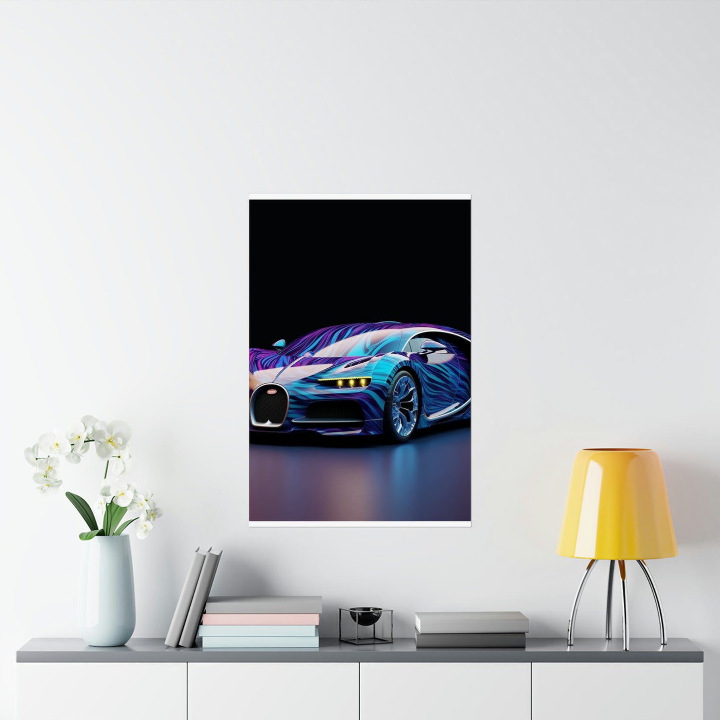 Premium Matte Vertical Posters Bugatti Abstract Flair 3