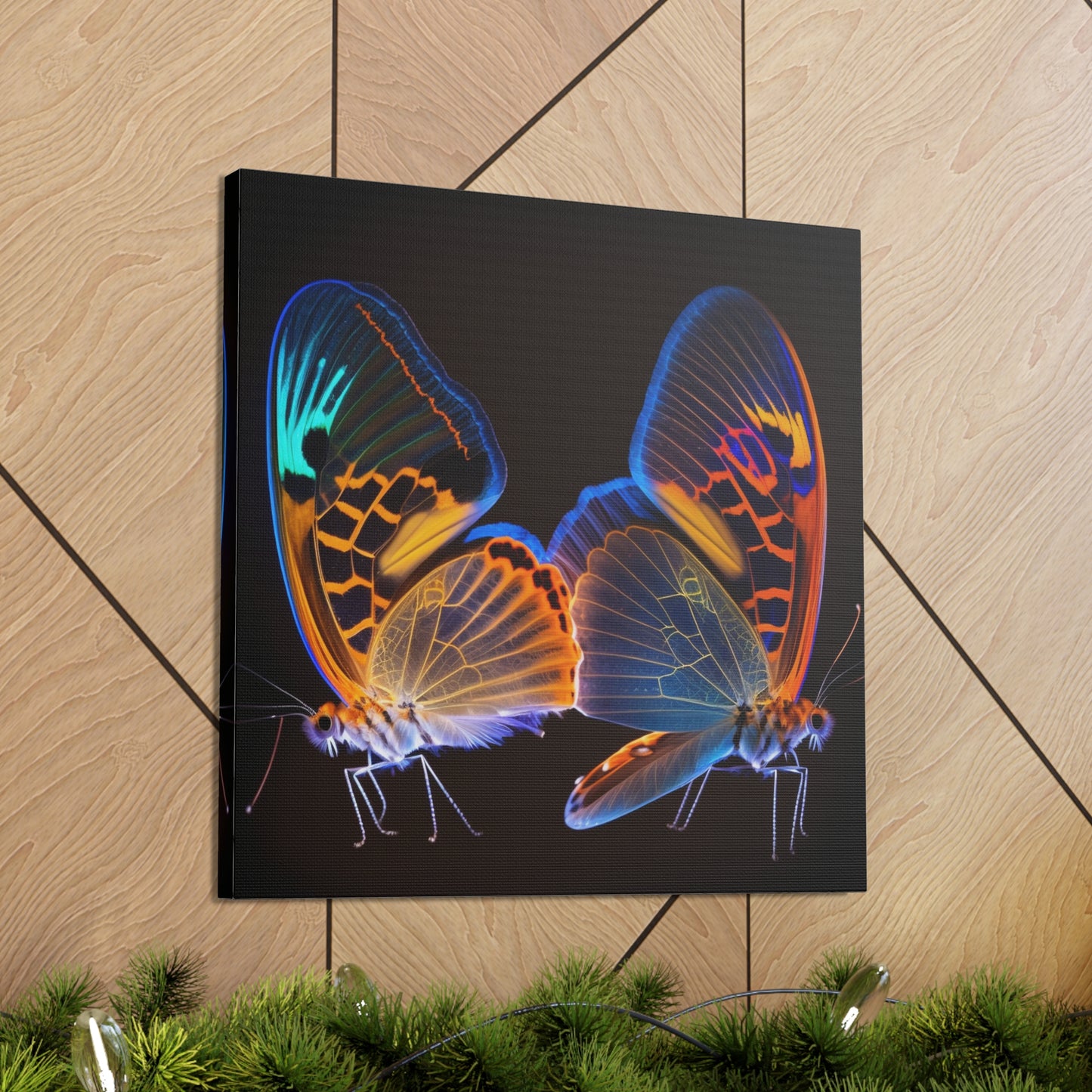 Canvas Gallery Wraps Neon Glo Butterfly 2
