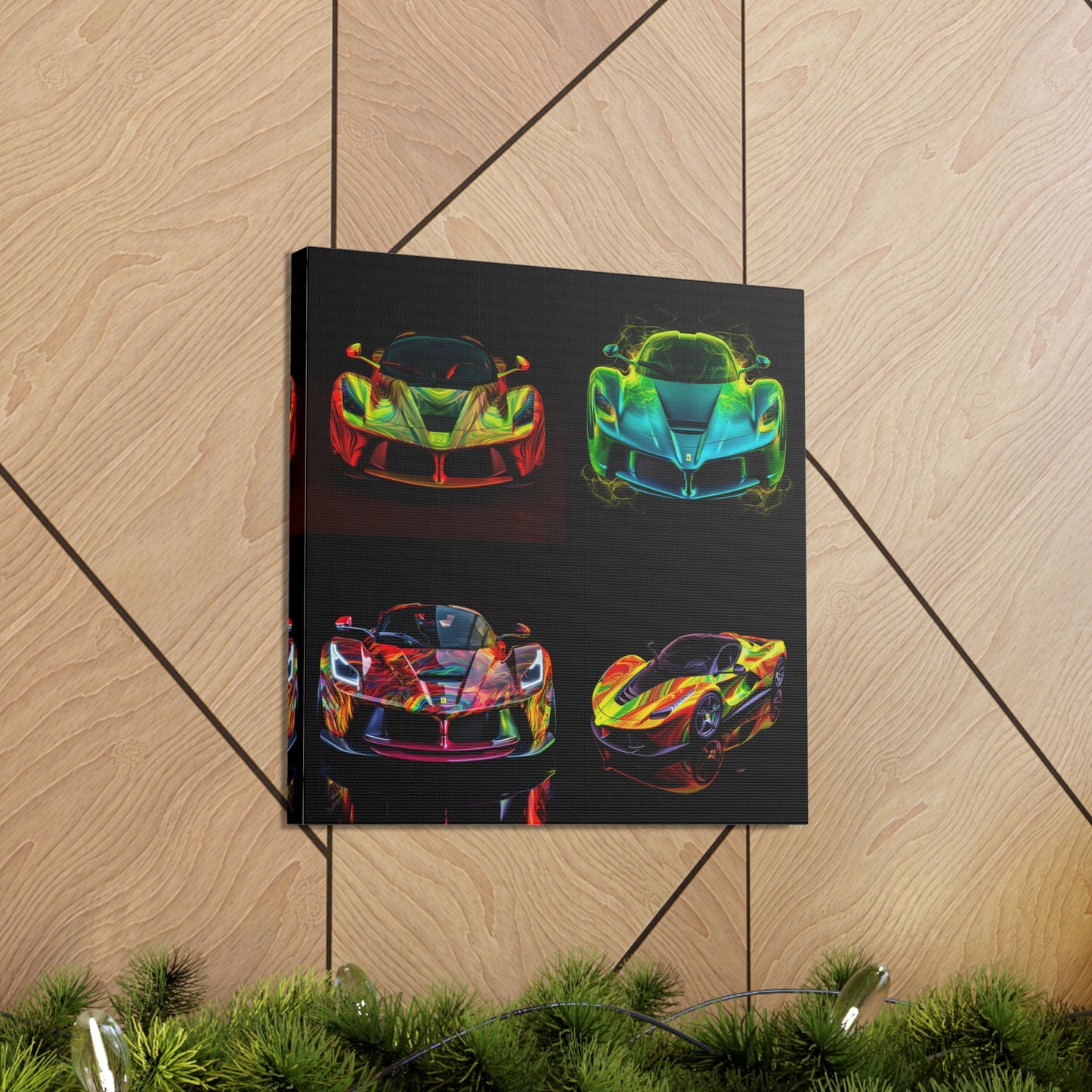 Canvas Gallery Wraps Ferrari Neon 5