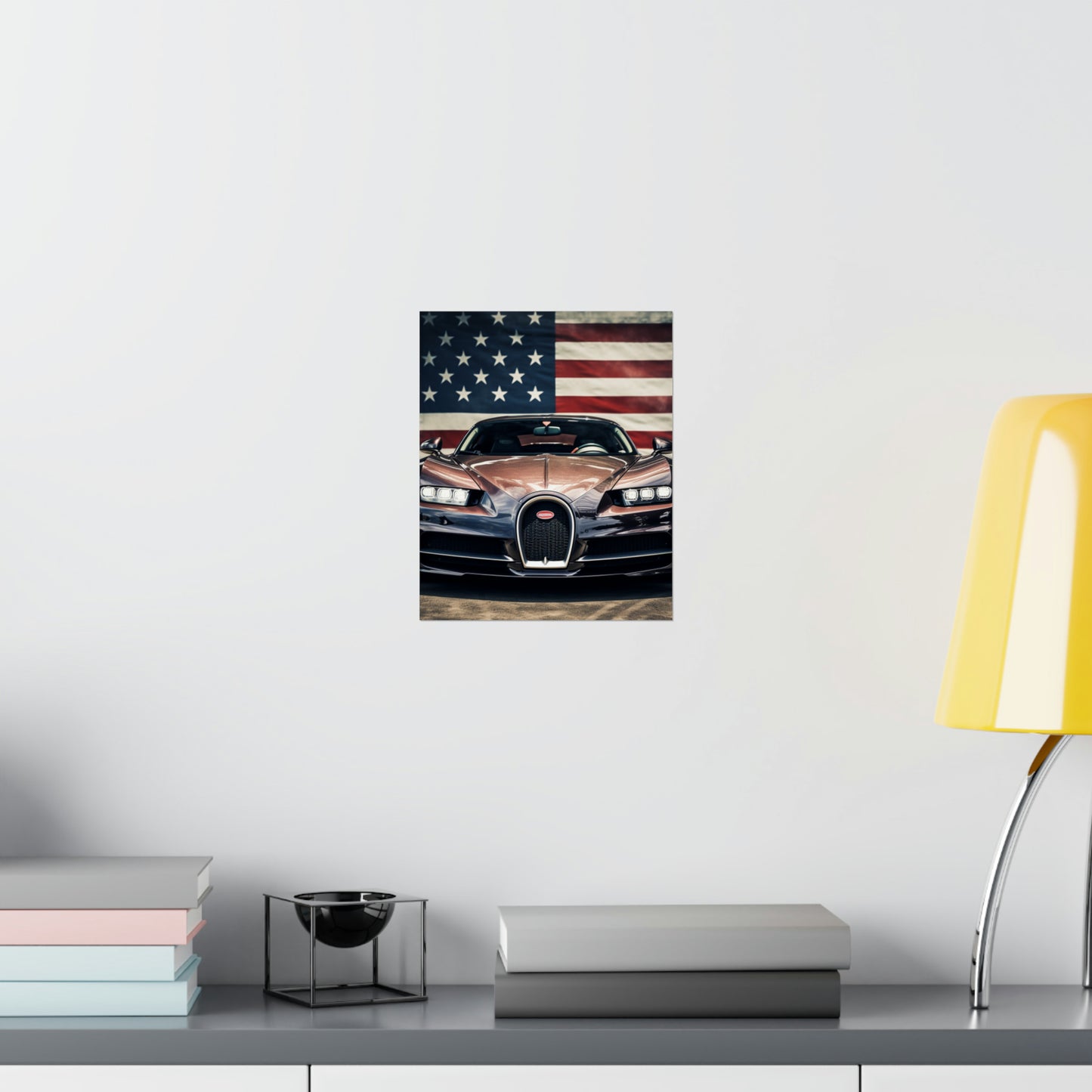 Premium Matte Vertical Posters Bugatti Flag 4