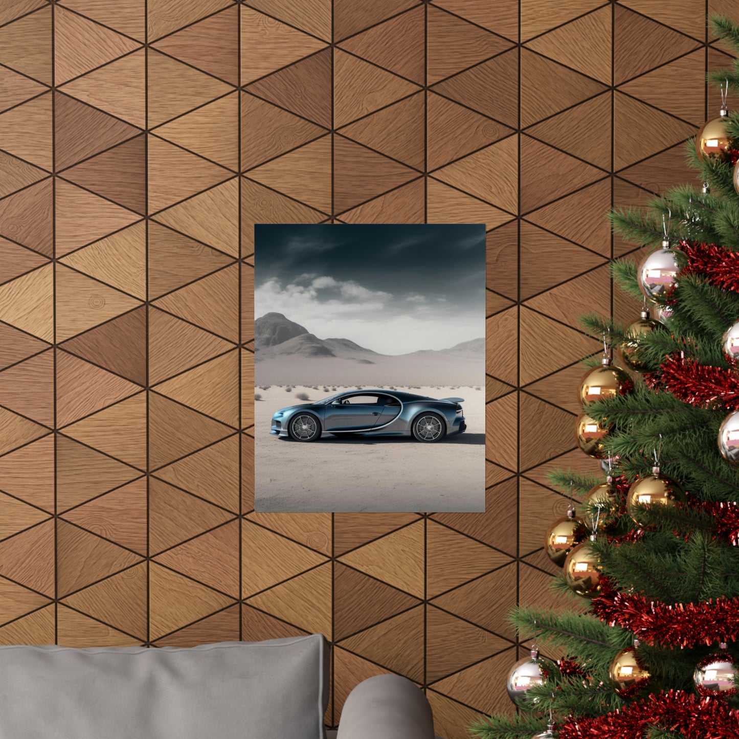 Premium Matte Vertical Posters Bugatti Real Look 1