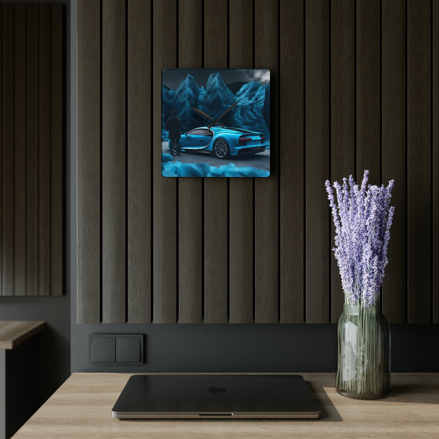 Acrylic Wall Clock Bugatti Real Look 3