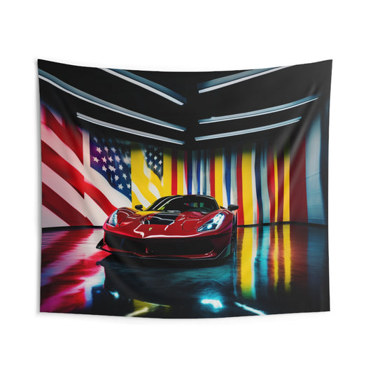 Indoor Wall Tapestries Macro Flag Ferrari 2