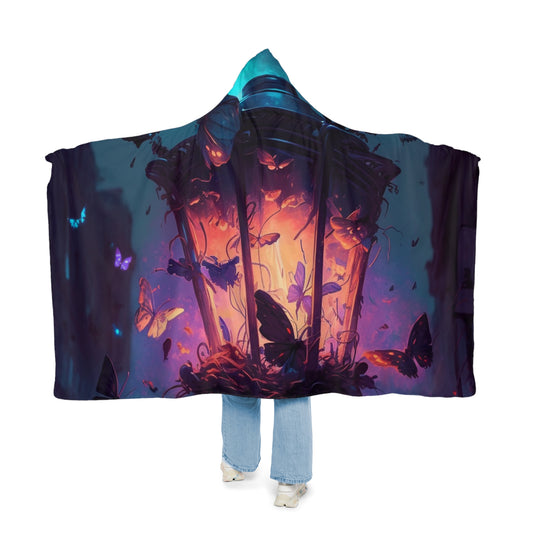 Snuggle Hooded Blanket Street Light Butterfly 3