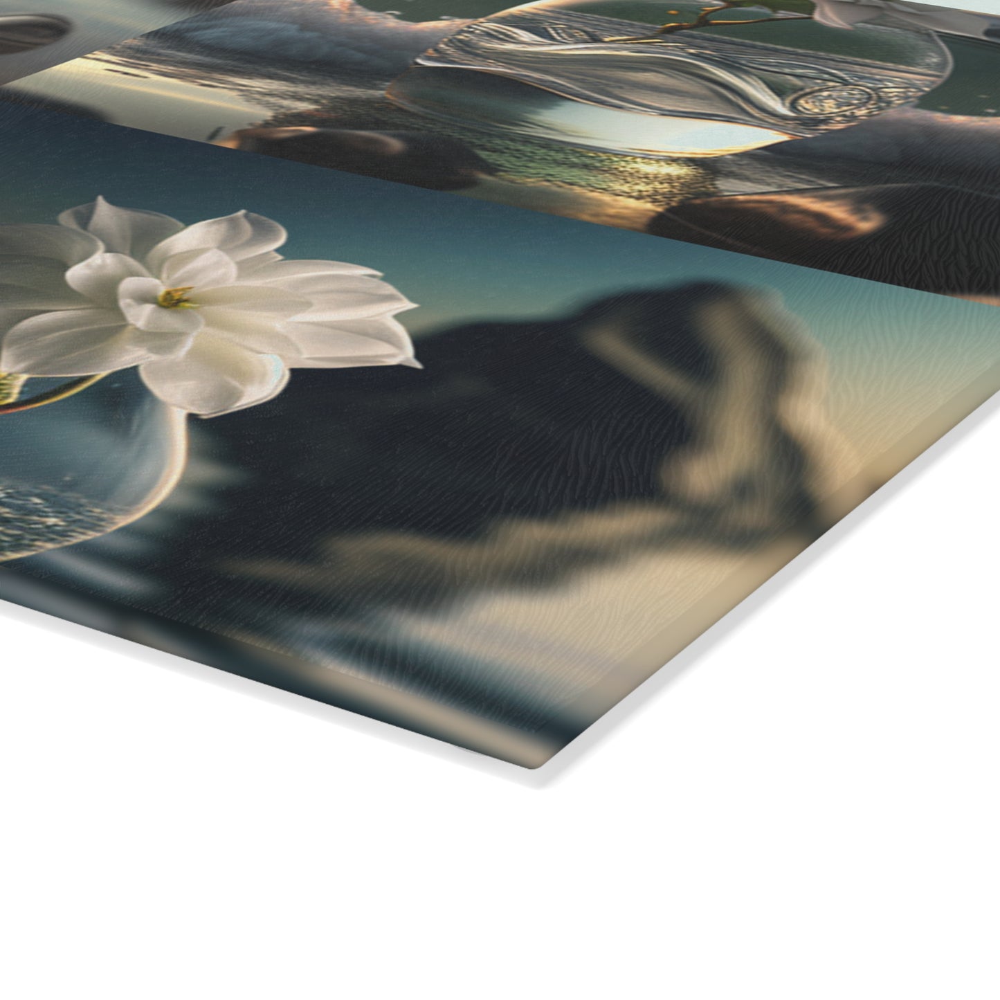 Glass Cutting Board Jasmine glass vase 5