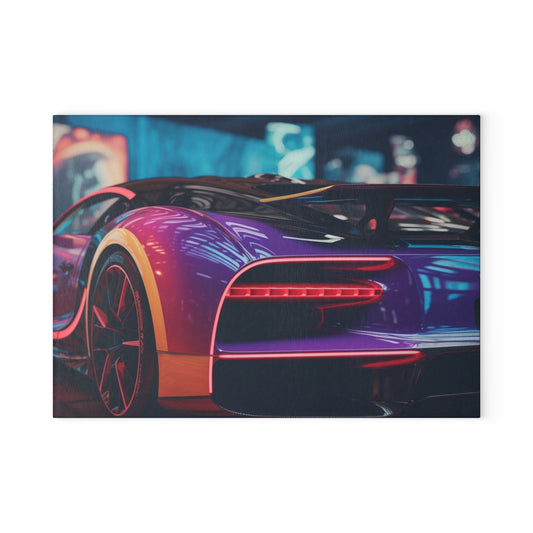 Glass Cutting Board Hyper Bugatti Neon Chiron 3