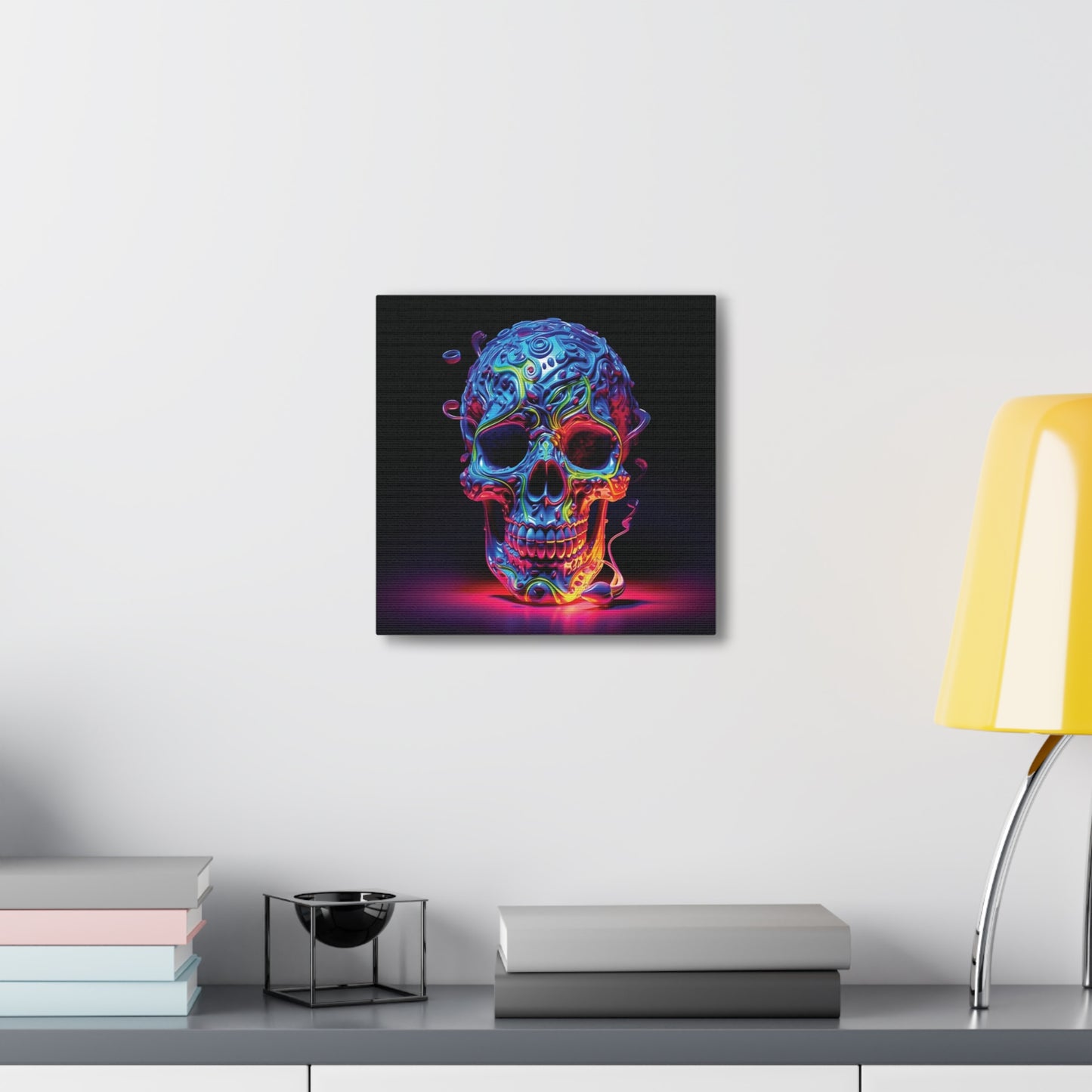 Canvas Gallery Wraps Macro Skull Color 3