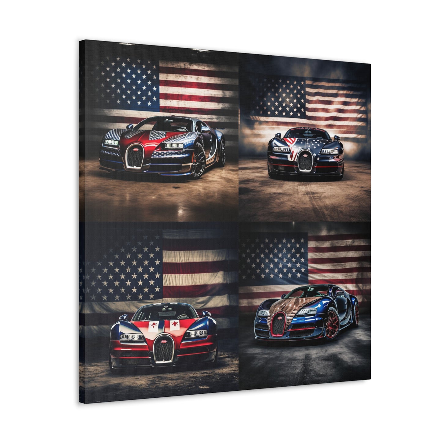 Canvas Gallery Wraps Bugatti American Flag 5