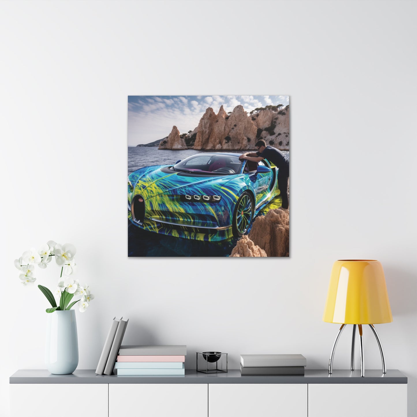 Canvas Gallery Wraps Bugatti Water 1