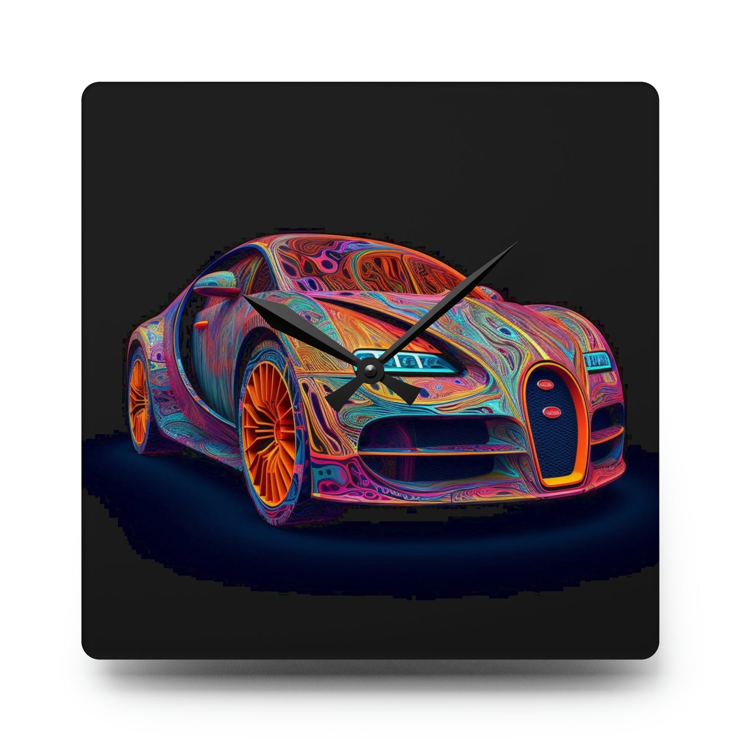 Acrylic Wall Clock Bugatti Abstract Concept 1