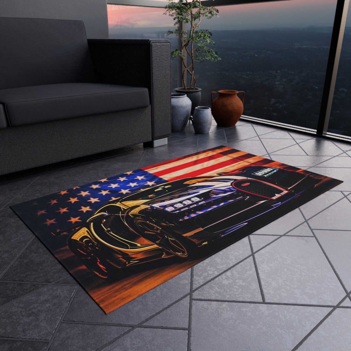 Outdoor Rug  Macro Bugatti American Flag 4