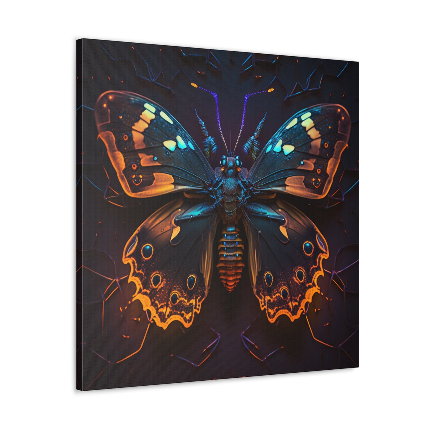 Canvas Gallery Wraps Neon Hue Butterfly 2