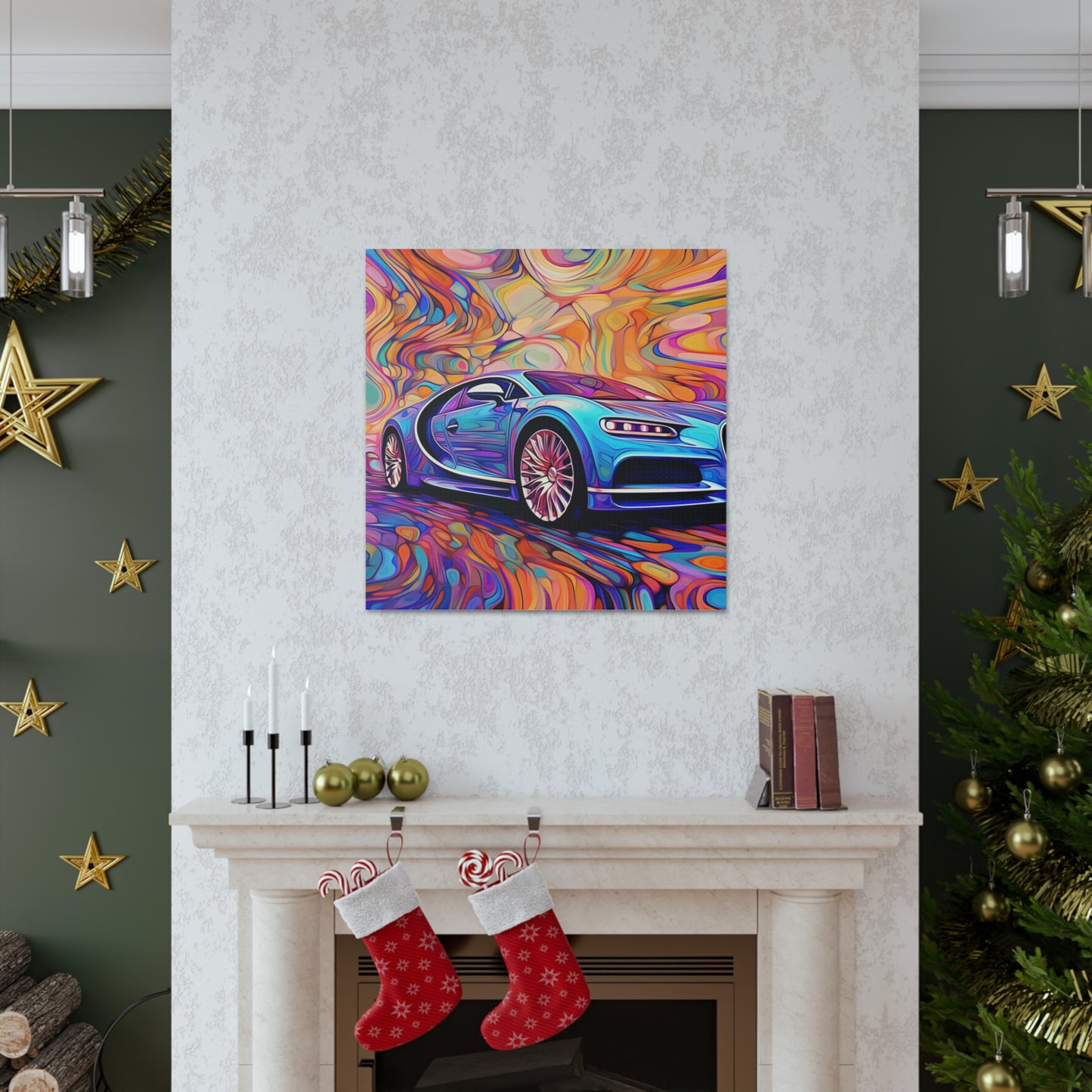 Canvas Gallery Wraps Bugatti Abstract Concept 3