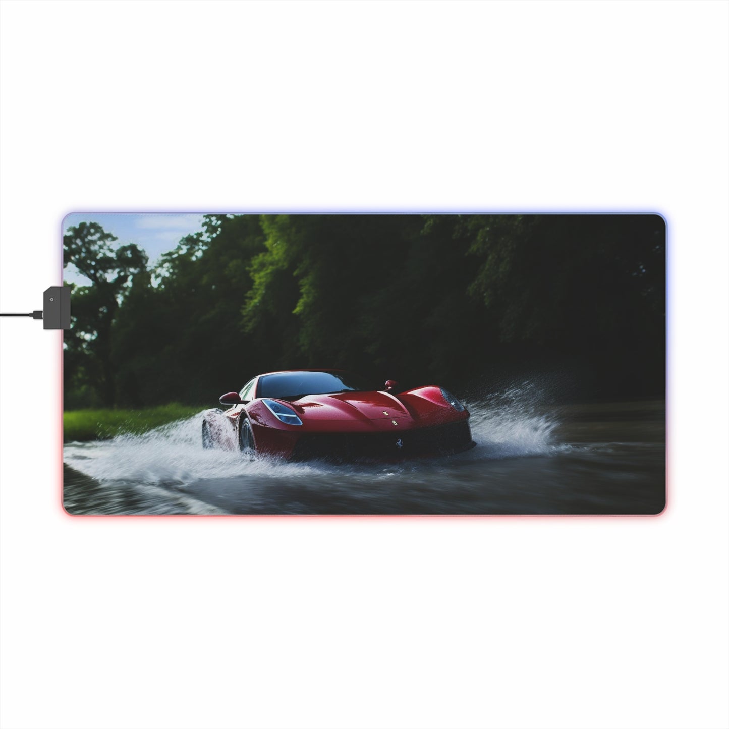 LED Gaming Mouse Pad Water Ferrari Splash 1