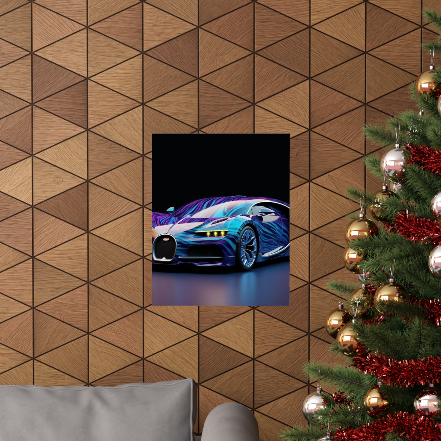 Premium Matte Vertical Posters Bugatti Abstract Flair 3