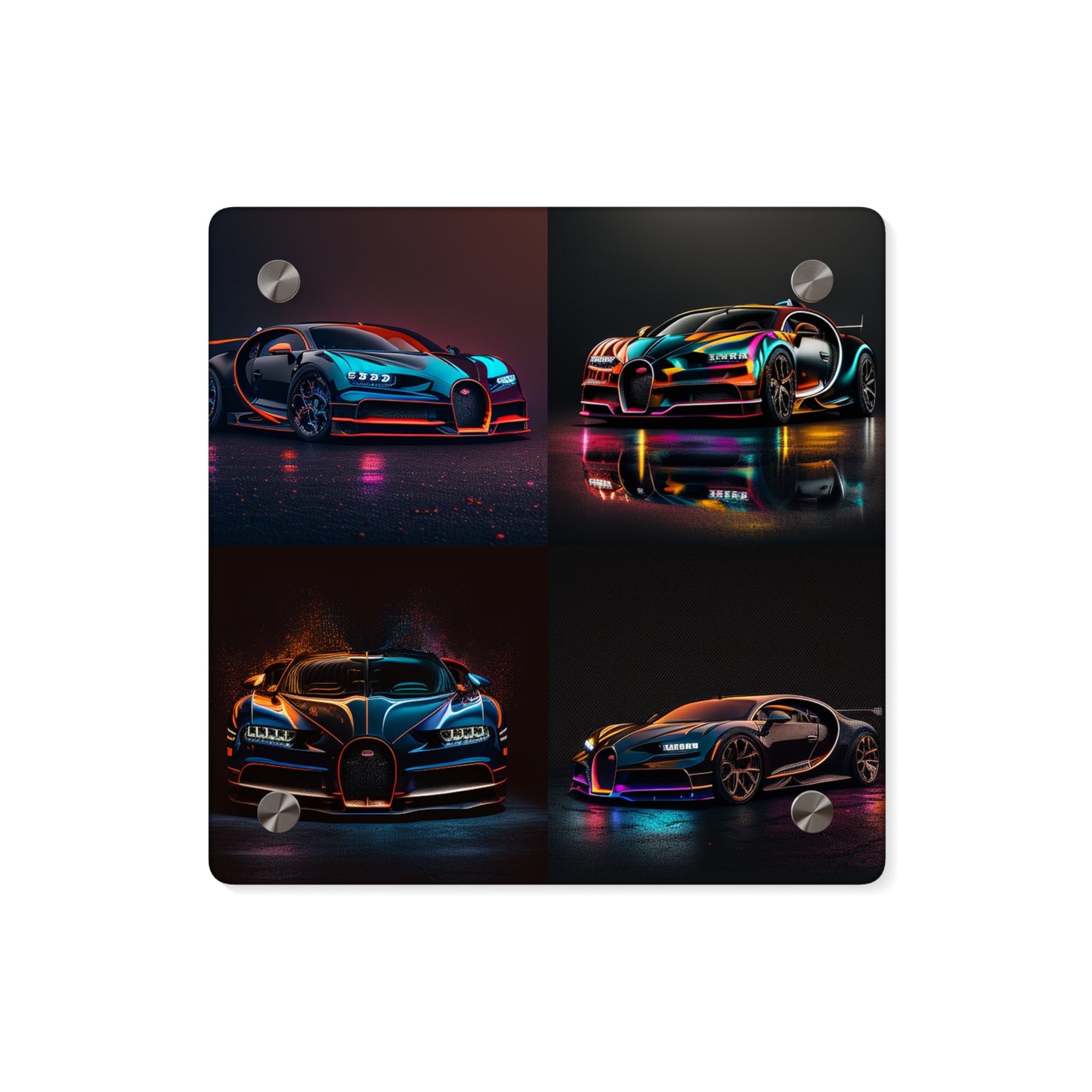 Acrylic Wall Art Panels Bugatti Chiron Super 5