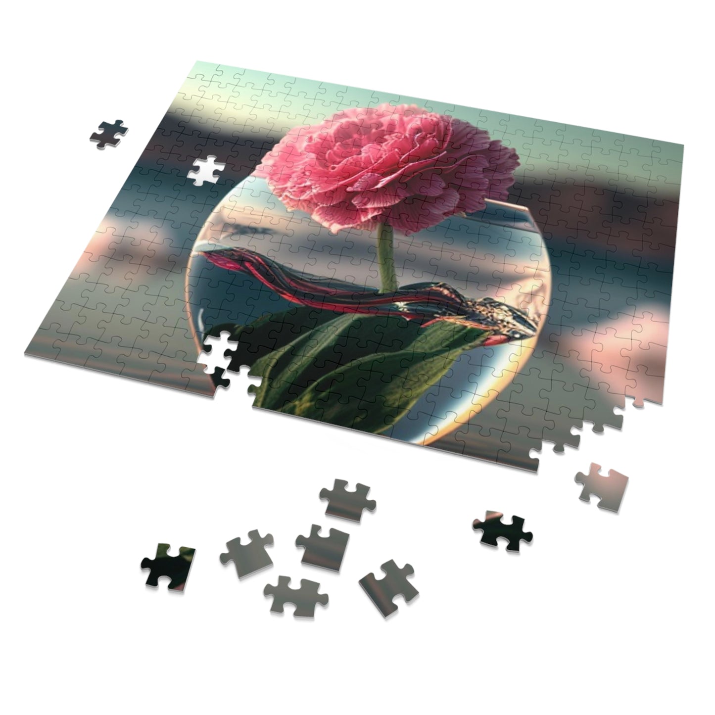 Jigsaw Puzzle (30, 110, 252, 500,1000-Piece) Carnation 2