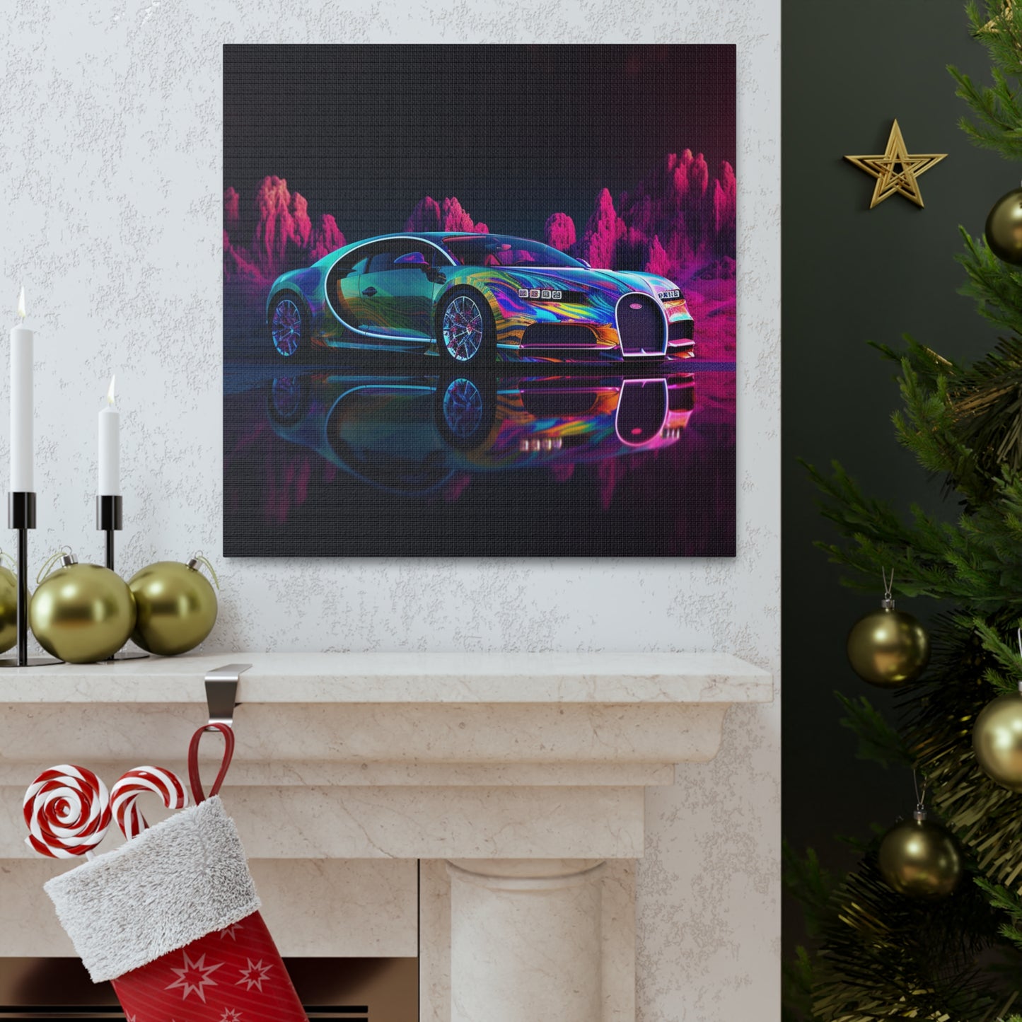 Canvas Gallery Wraps Florescent Bugatti Flair 2