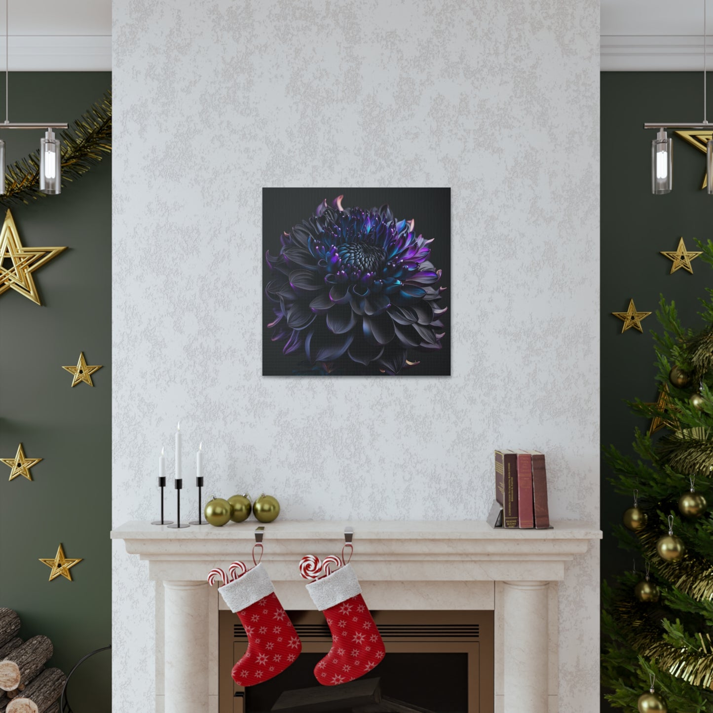 Canvas Gallery Wraps Dahlia Purple 2