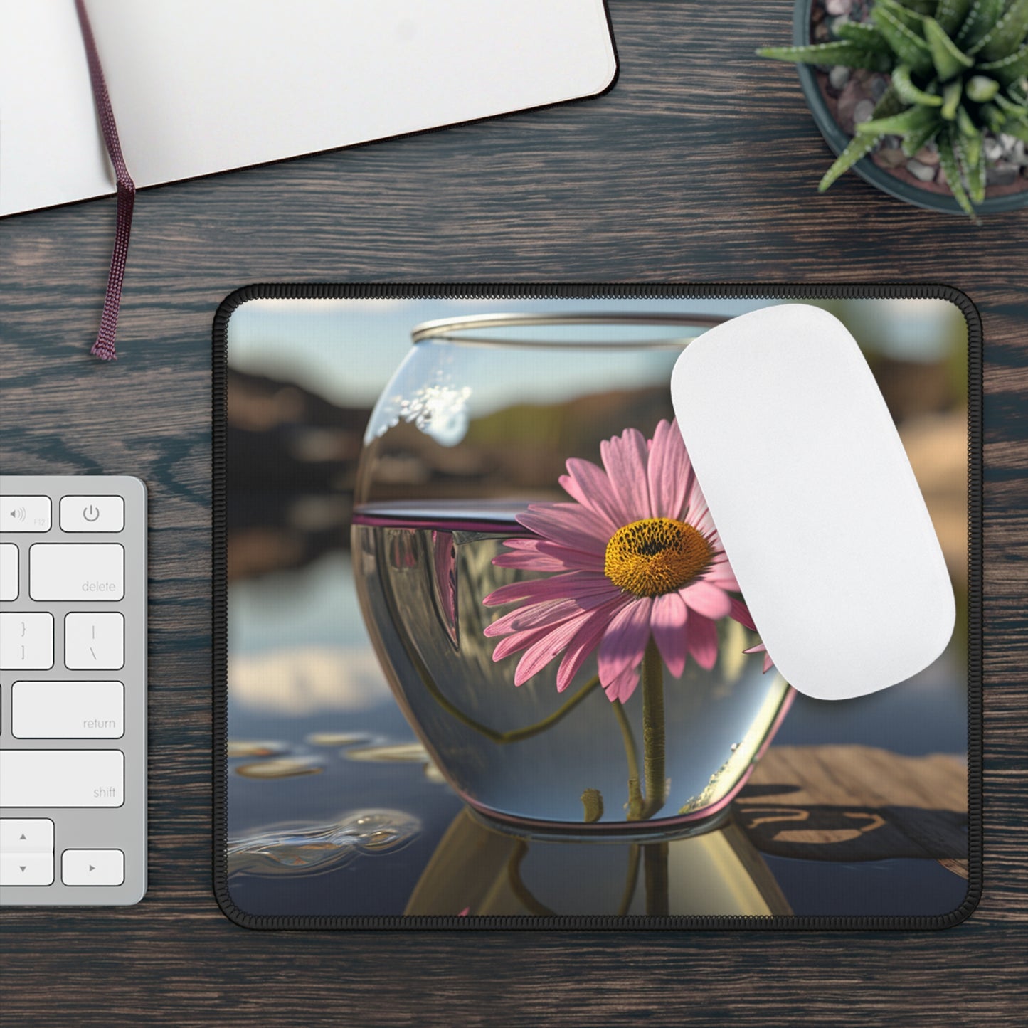 Gaming Mouse Pad  Daisy in a vase 1