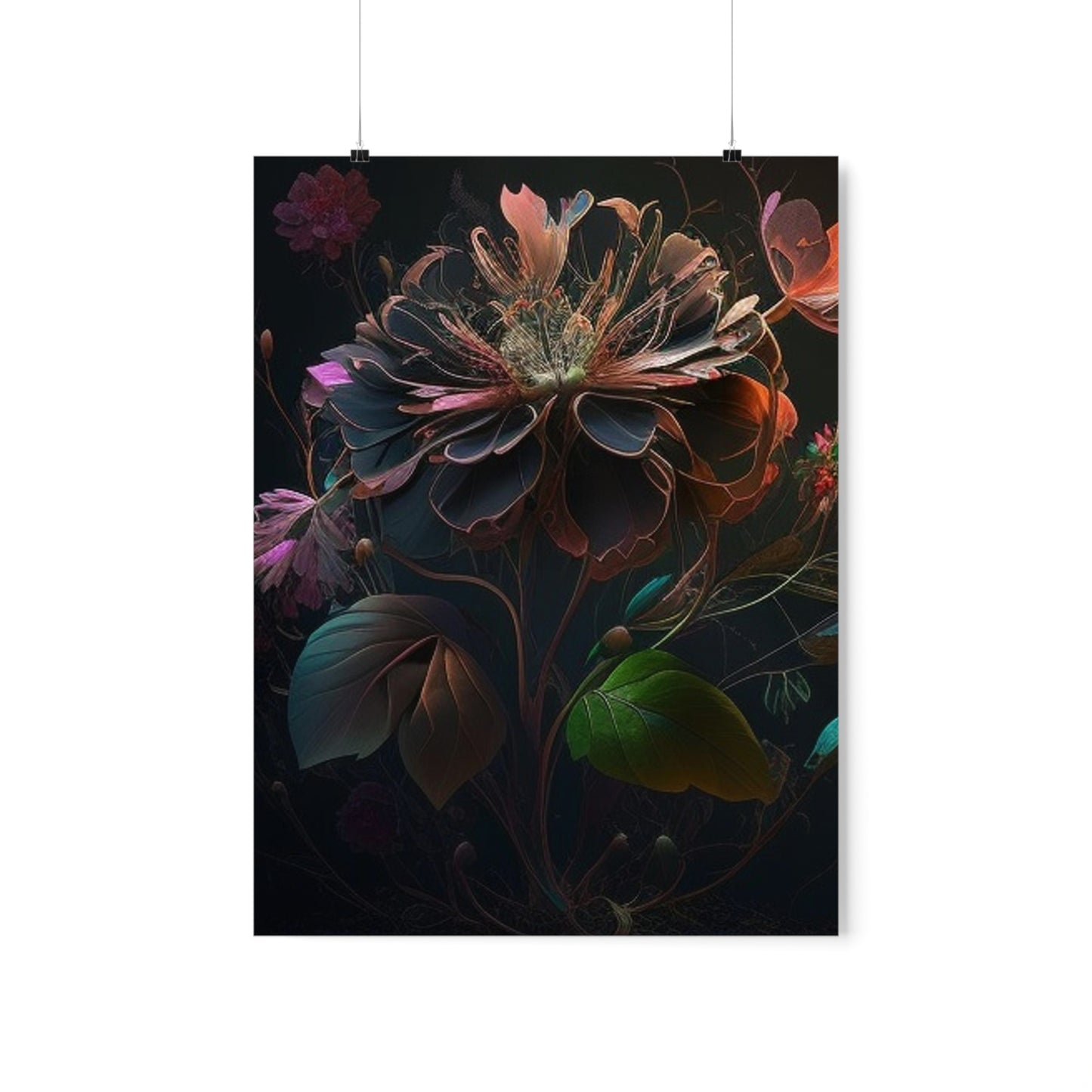 Premium Matte Vertical Posters Flower Arangment 2