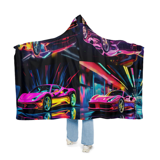 Snuggle Hooded Blanket Pink Macro Ferrari 5