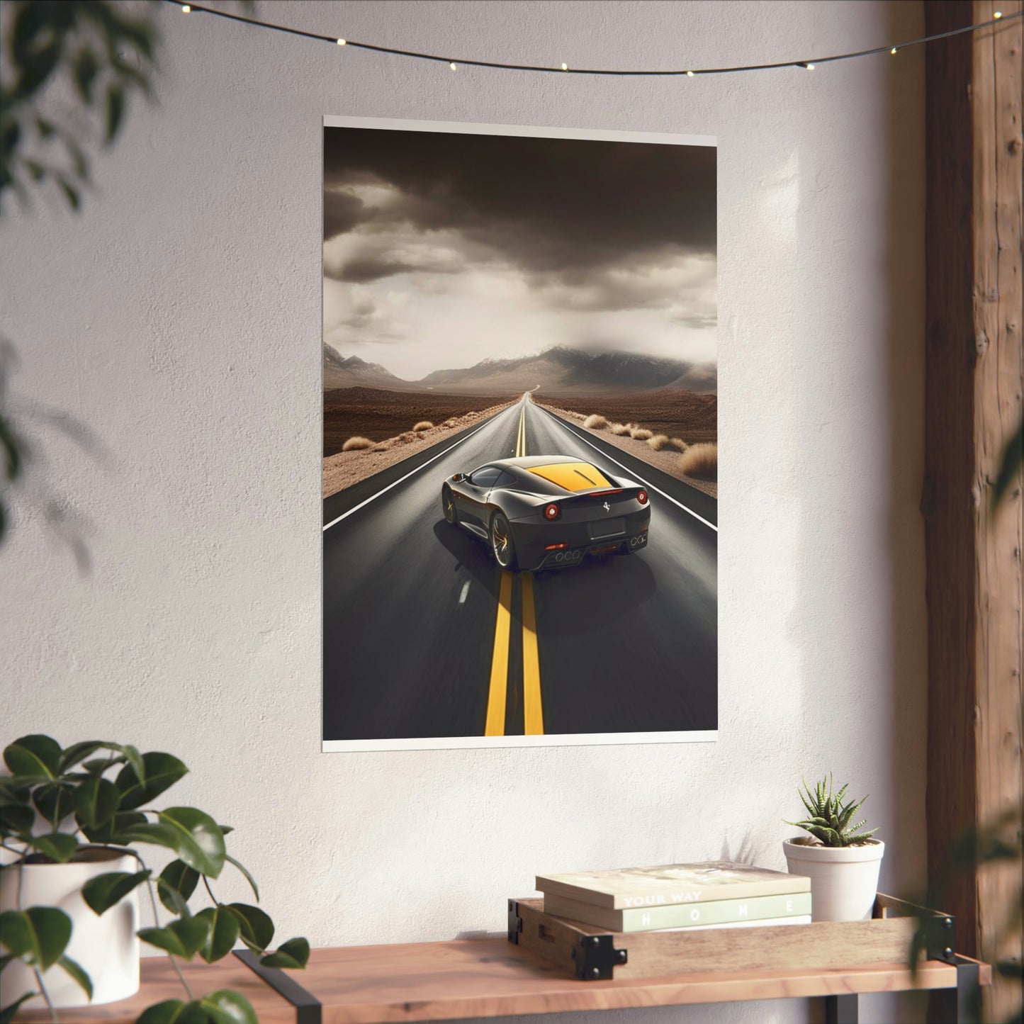 Premium Matte Vertical Posters Ferrari Road 4