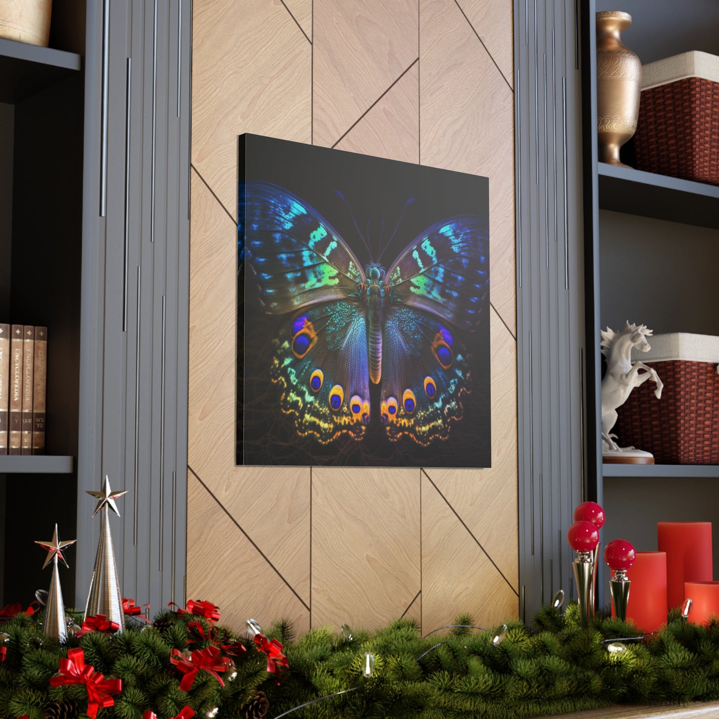 Canvas Gallery Wraps Neon Hue Butterfly 3