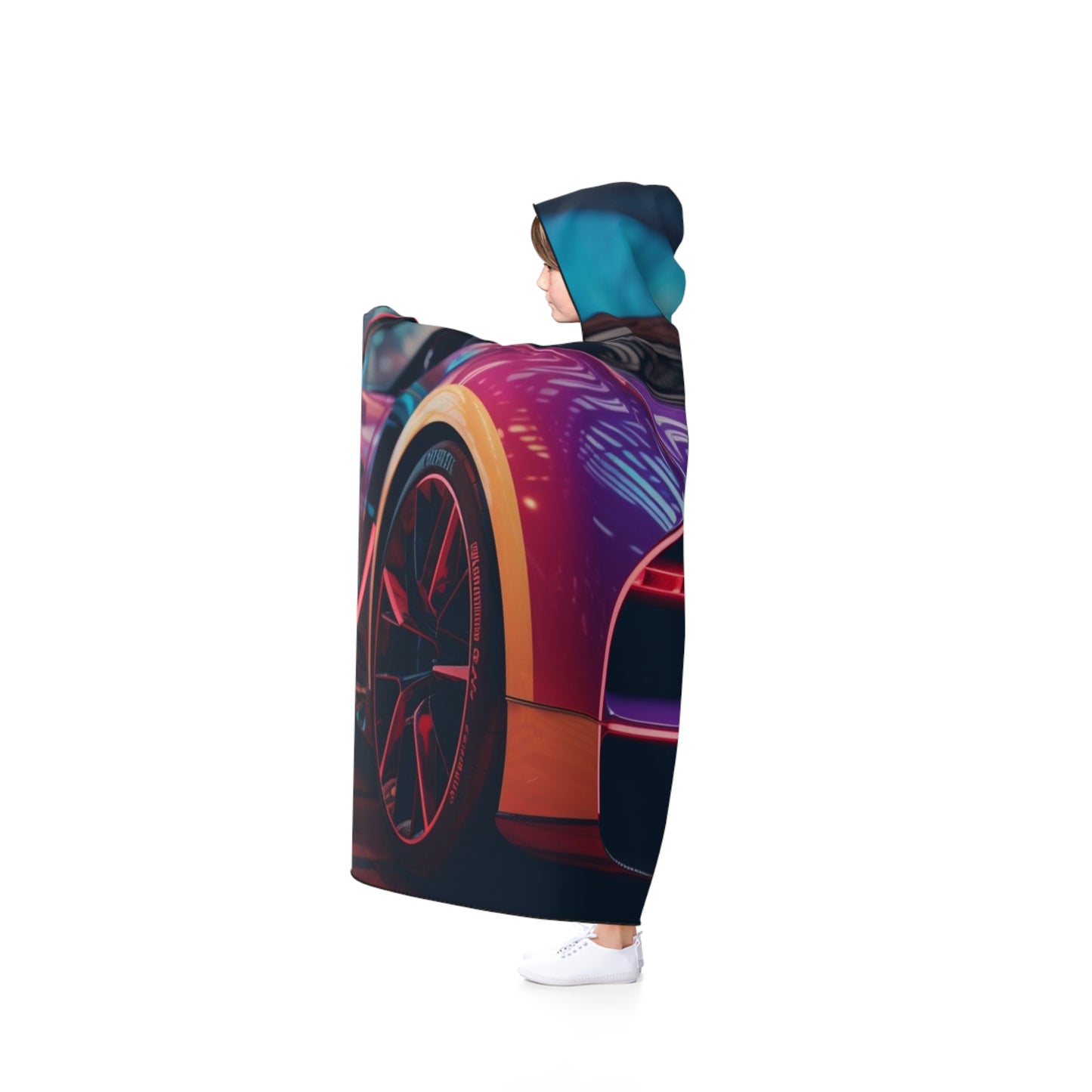 Hooded Blanket Hyper Bugatti Neon Chiron 3