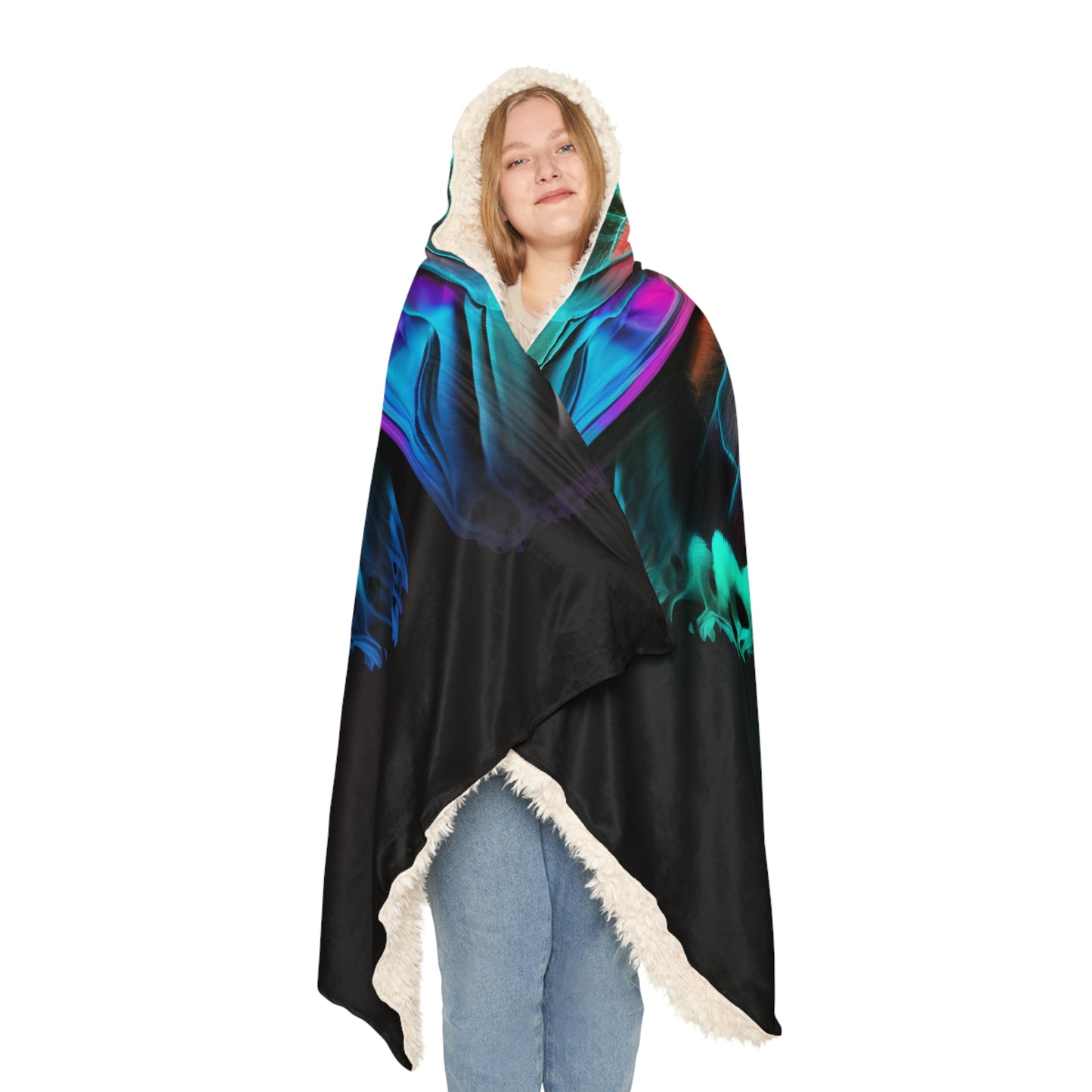 Snuggle Hooded Blanket Raw Hyper Color Butterfly 2