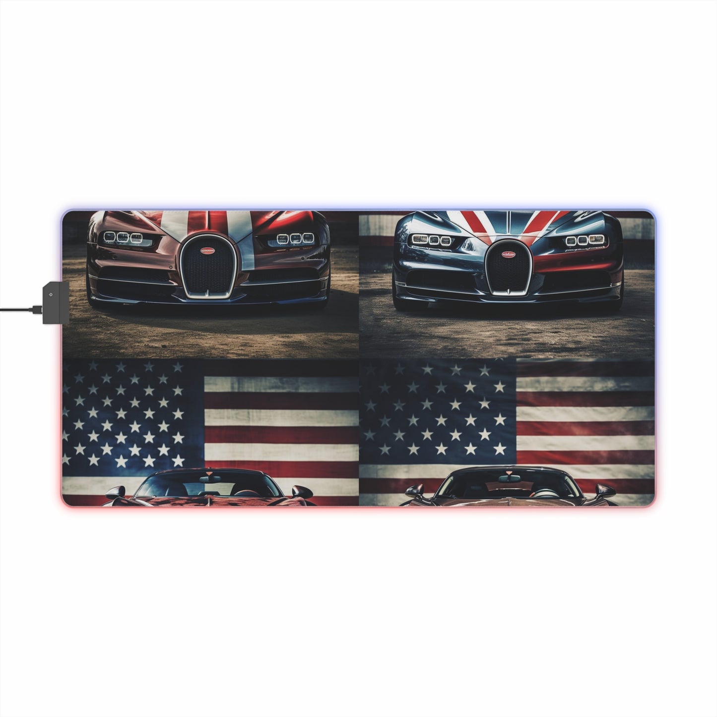 LED Gaming Mouse Pad Bugatti Flag 5