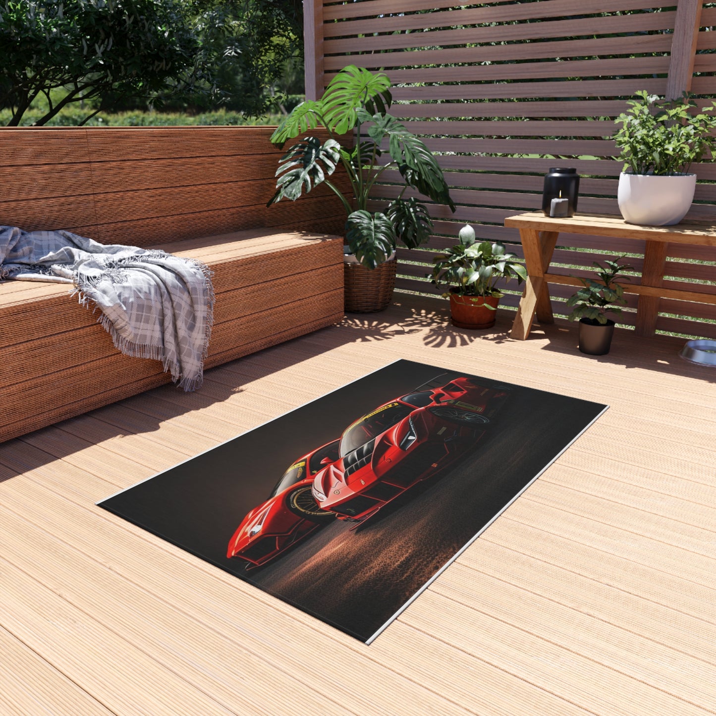 Outdoor Rug  Ferrari Red 4