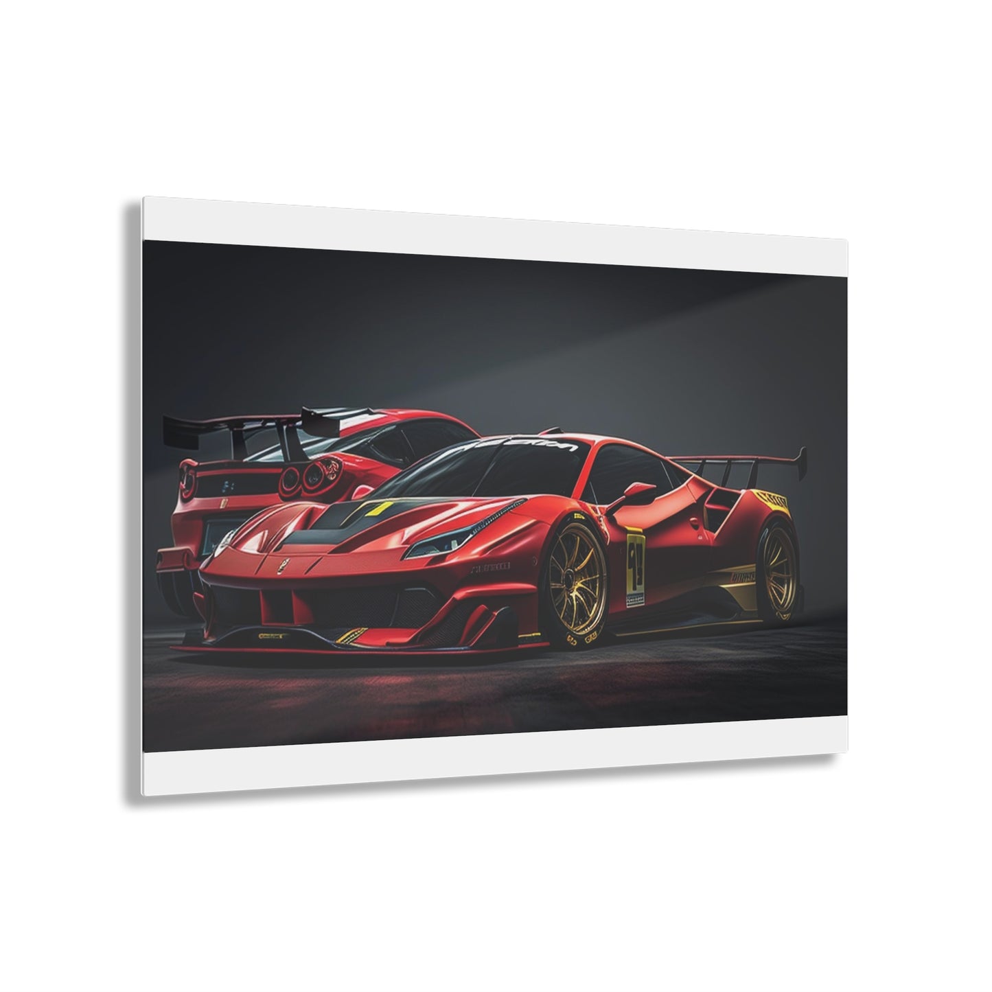 Acrylic Prints Ferrari Red 3