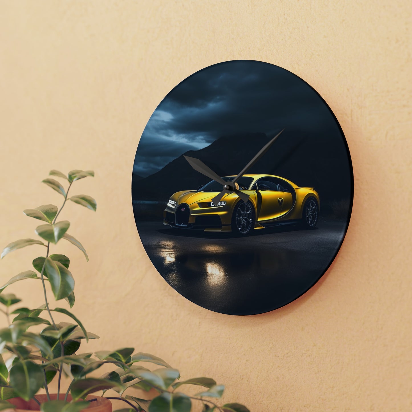 Acrylic Wall Clock Bugatti Real Look 4