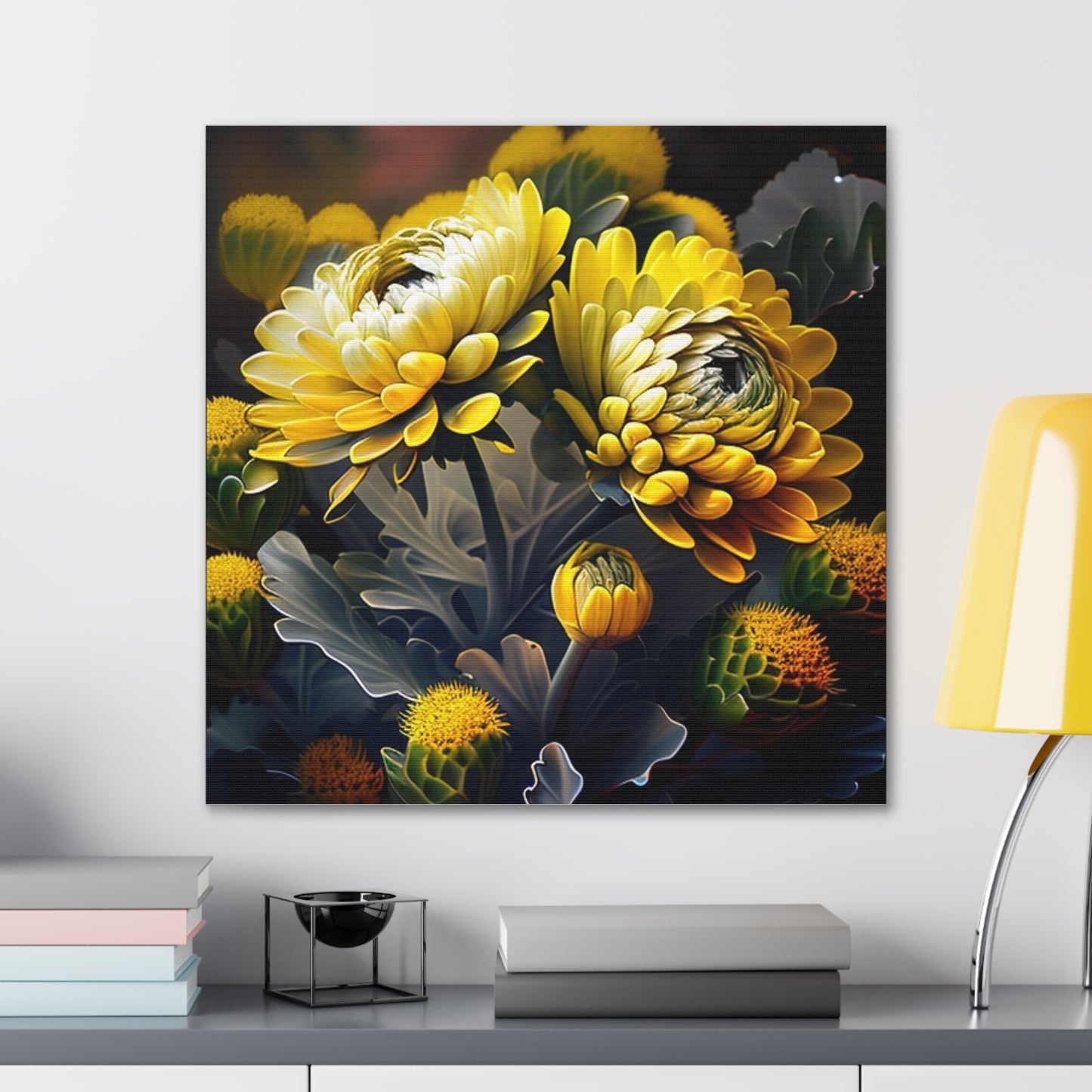 Canvas Gallery Wraps Yellow Hermosas Flores Amarillas 2