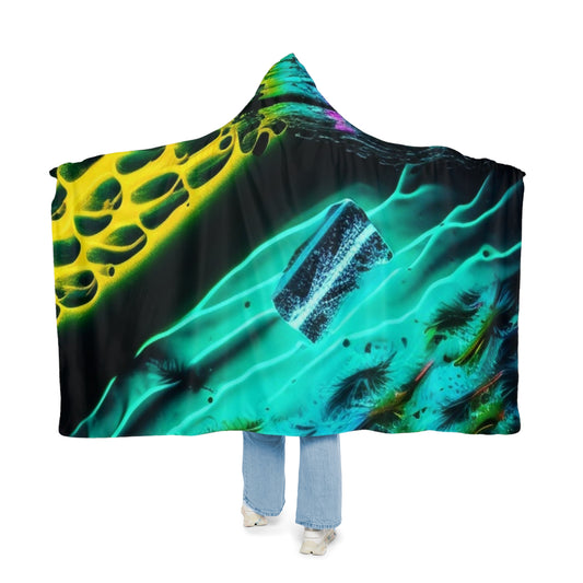 Snuggle Hooded Blanket Florescent Glow 2