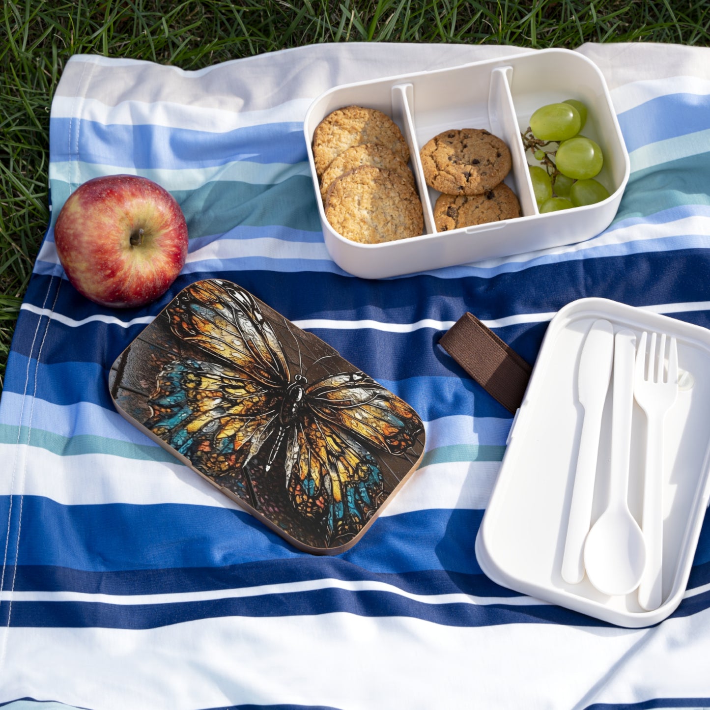 Bento Lunch Box Water Butterfly Street 1