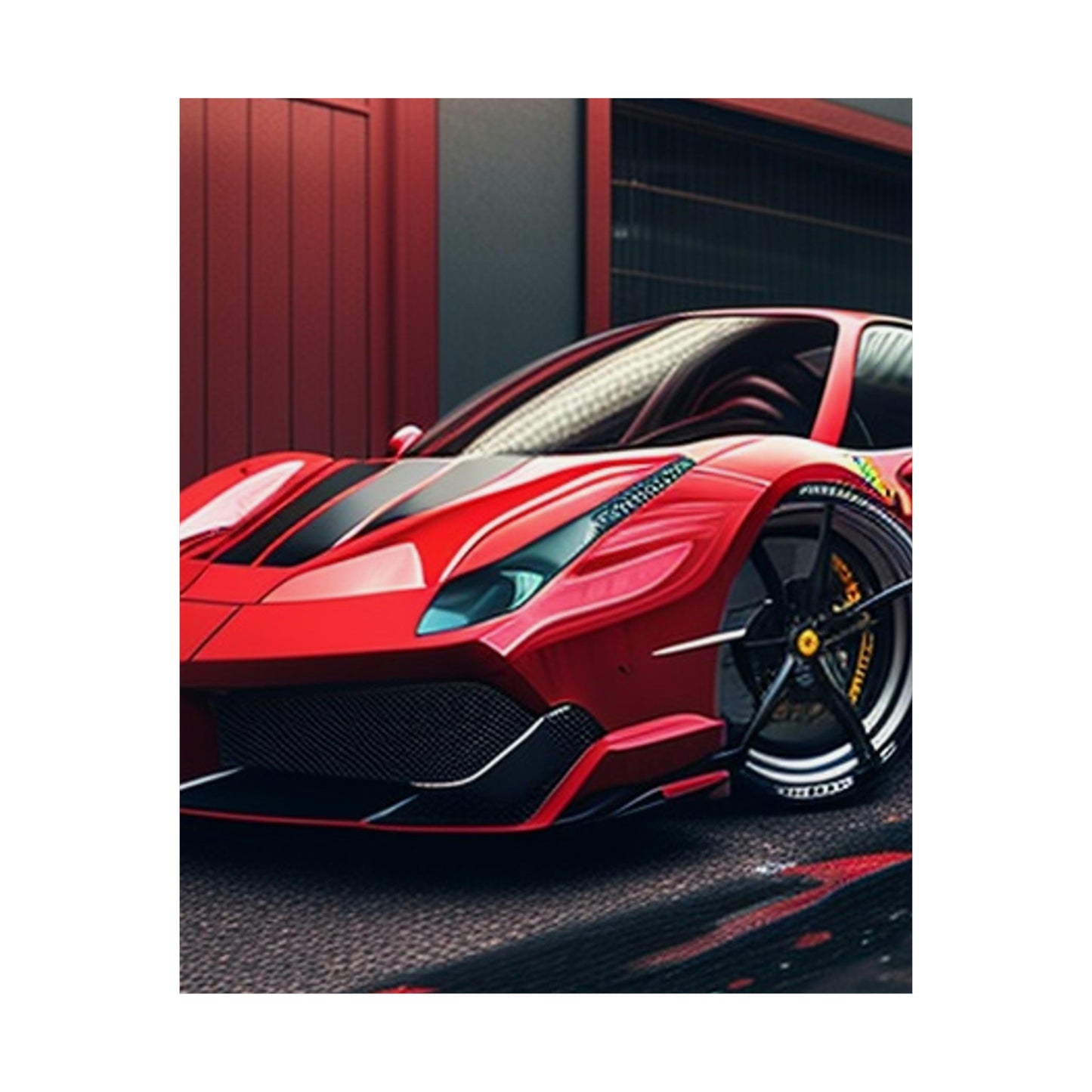 Premium Matte Vertical Posters Ferrari Hyper 1