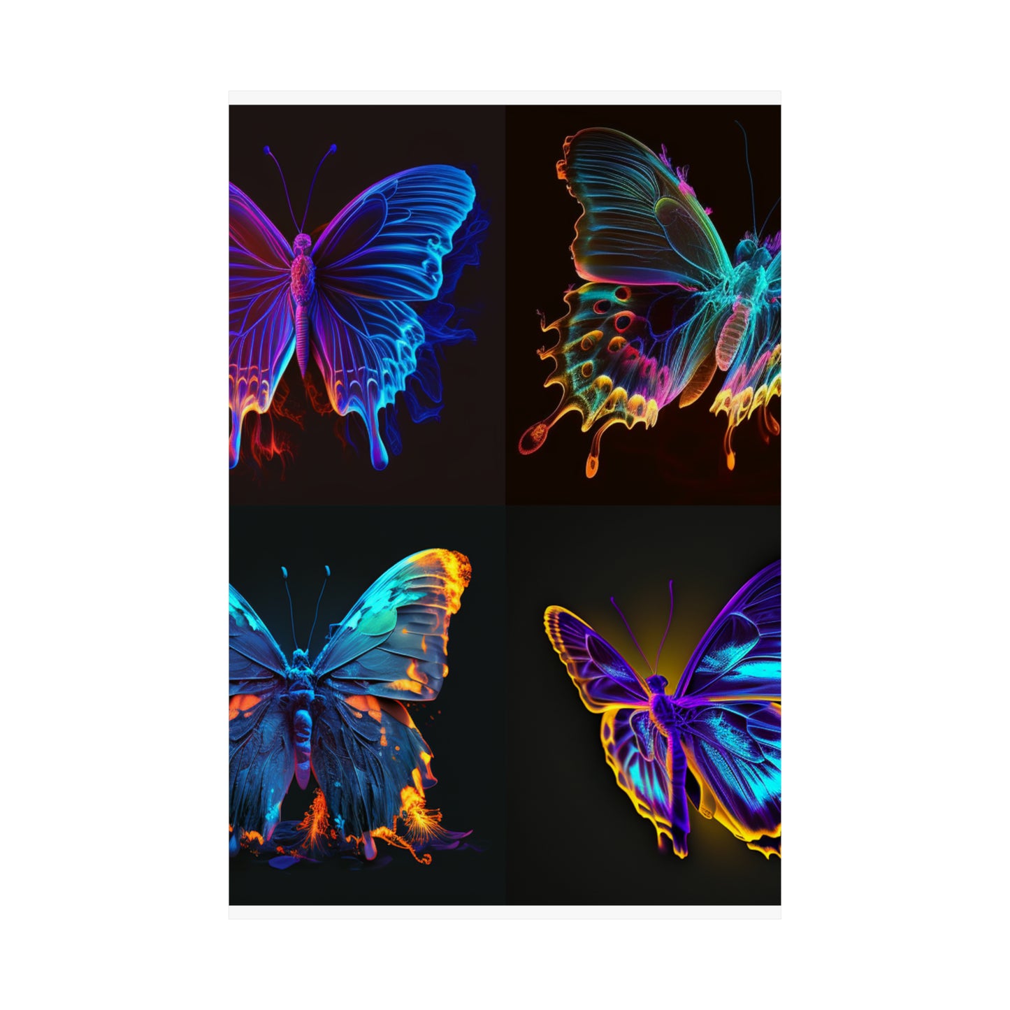 Premium Matte Vertical Posters Thermal Butterfly 5