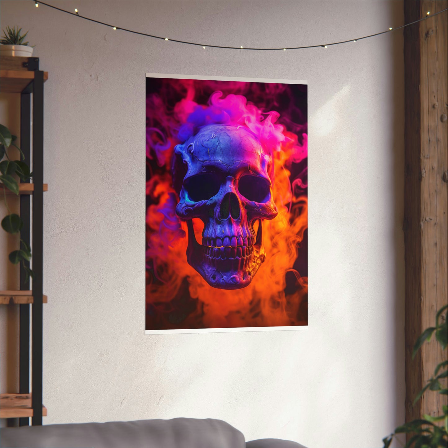 Premium Matte Vertical Posters Macro Skull 4