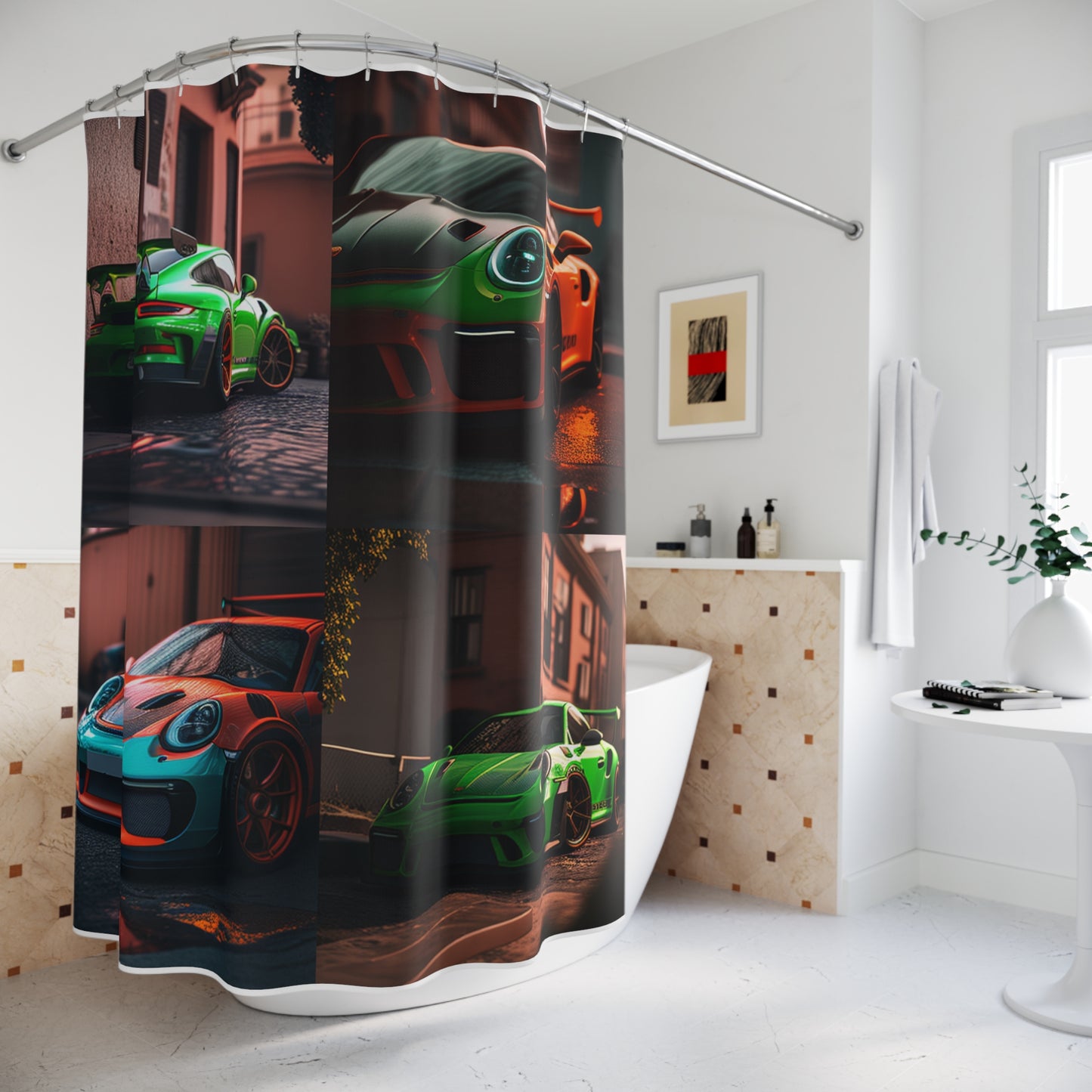 Polyester Shower Curtain porsche 911 gt3 5