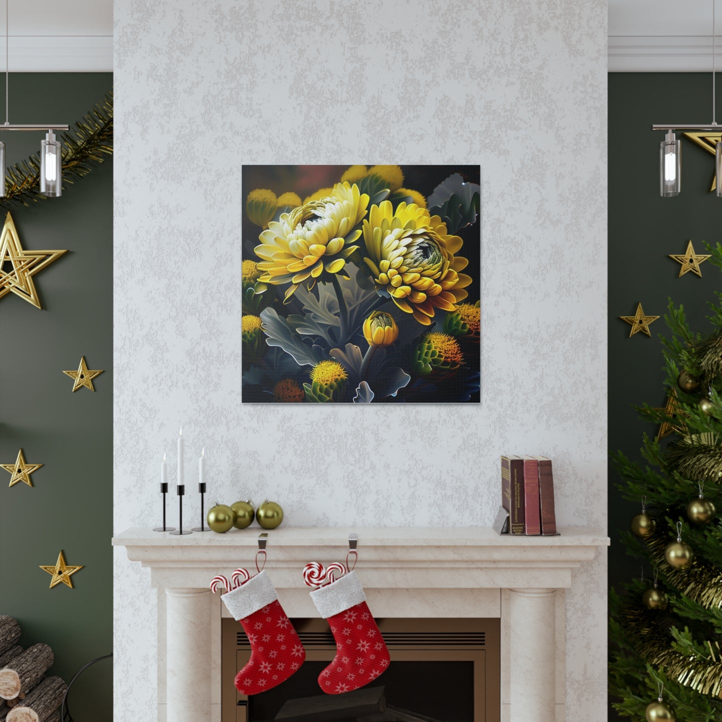 Canvas Gallery Wraps Yellow Hermosas Flores Amarillas 2
