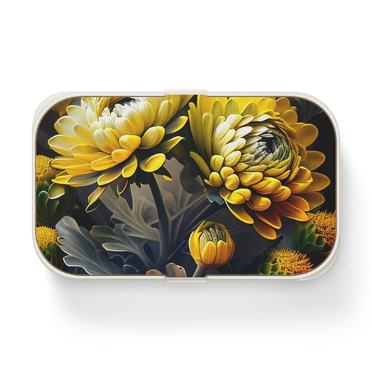 Bento Lunch Box Yellow Hermosas Flores Amarillas 2